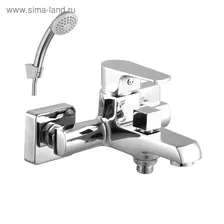 Смеситель для ванны Lemark plus FACTOR LM1612C, с монолитным изливом