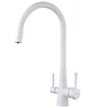 Смеситель для кухни Lemark Comfort LM3075W белый матовый