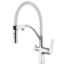 Смеситель Lemark Comfort White для кухни с подключением к фильтру с питьевой водой LM3074C-White