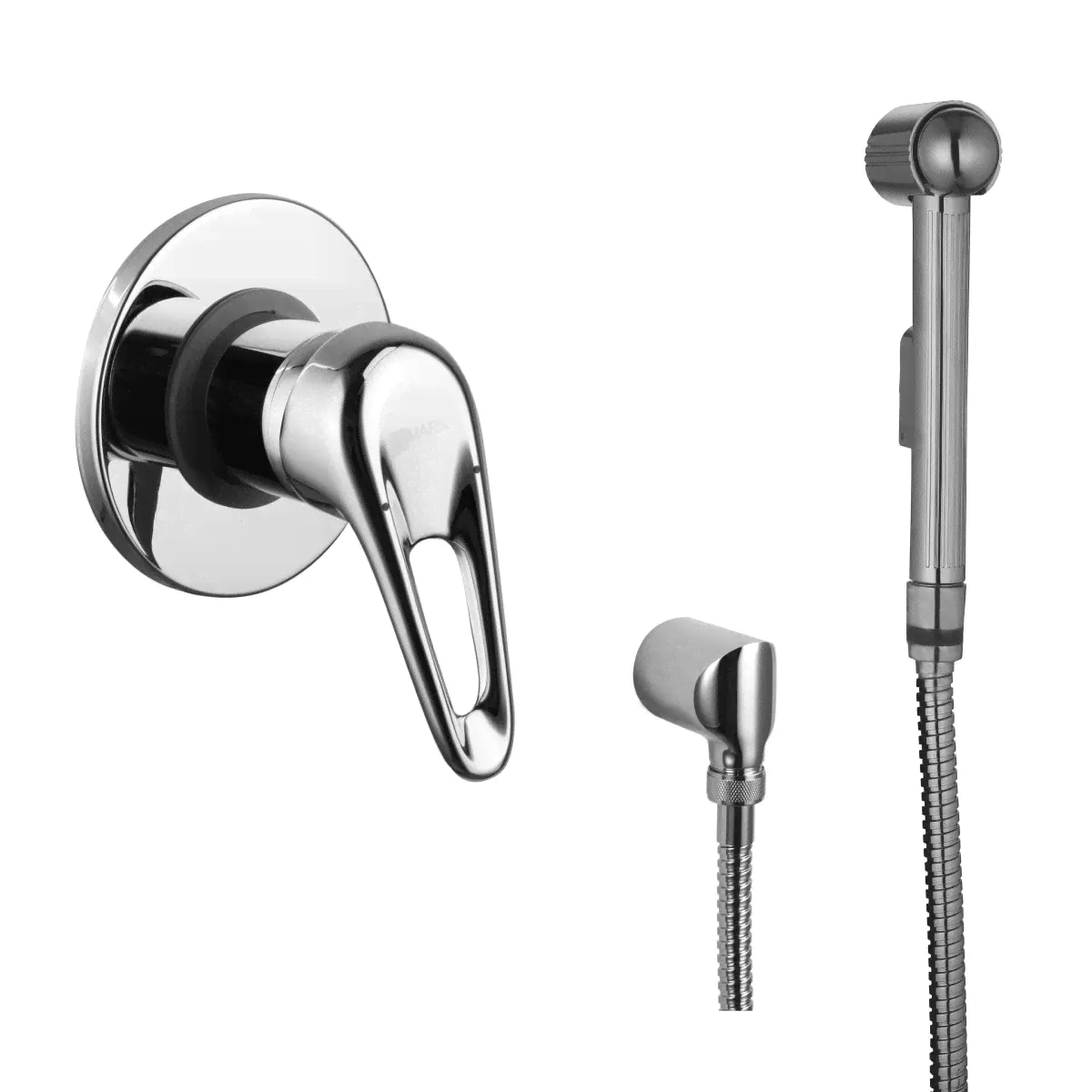 Смеситель Lemark Luna LM4119C с гигиеническим душем, встраиваемый, хром-0