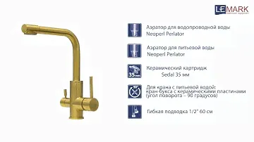 Смеситель Lemark Expert LM5061G для кухонной мойки