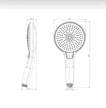 Душевая лейка хром Lemark LM8117C