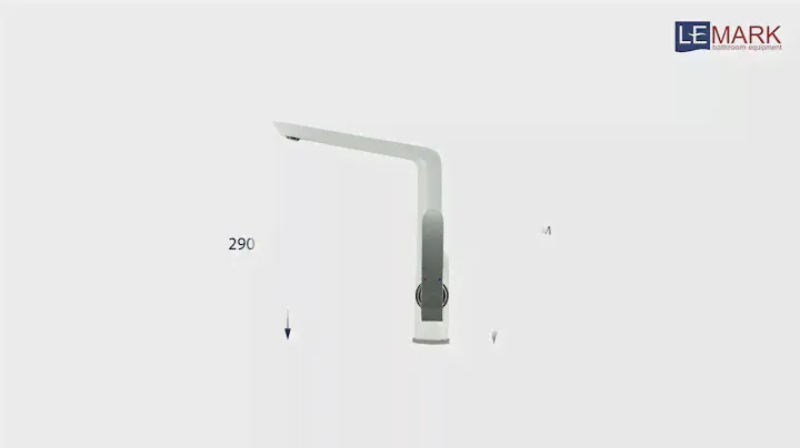 Смеситель для кухни мойки Lemark Melange LM4905CW белый латунь