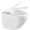 Lemark GLAZER 9614003 Унитаз подвесной, безободковый с сиденьем микролифт,смыв вихревой Торнадо 3.0, белый глянец