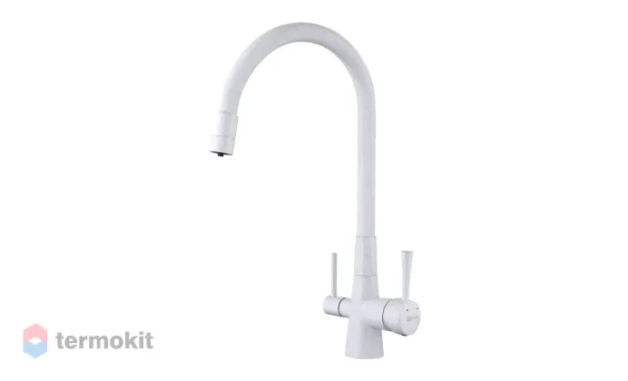 Смеситель для кухни Lemark Comfort белый LM3075W-0
