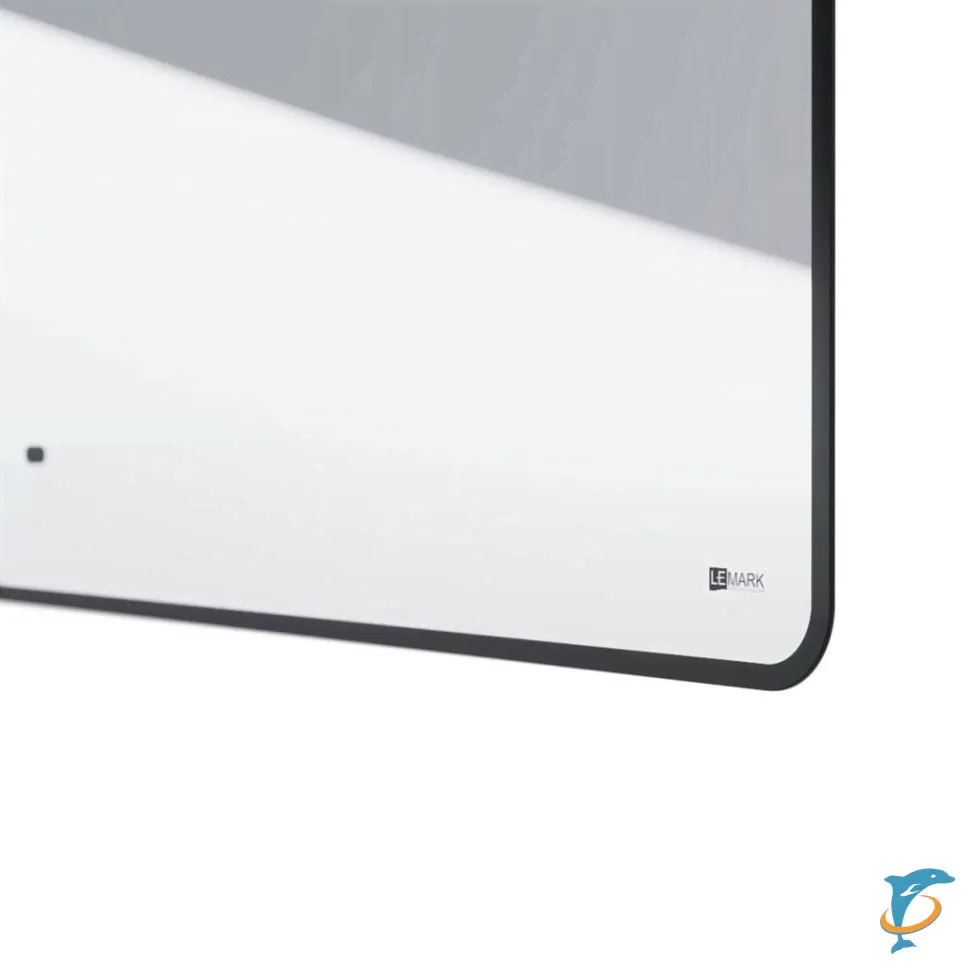 Зеркало Lemark MIOBLACK 50х80см с интерьерной подсветкой, с подогревом-3