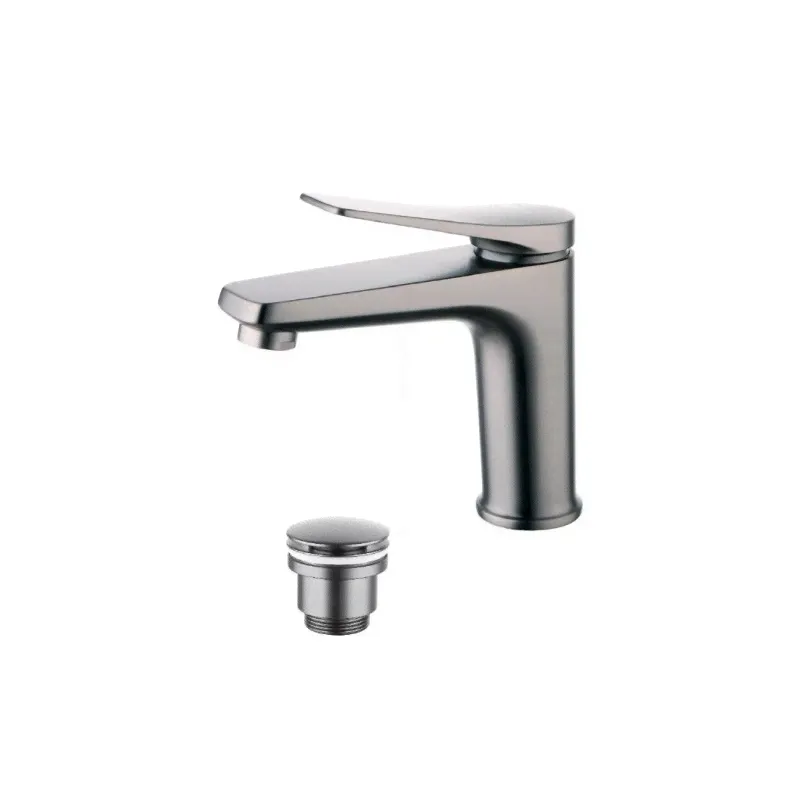 Смеситель для раковины графит Lemark Bronx LM3706GM-2