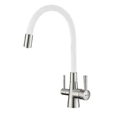 Смеситель для кухни Lemark LM3075BN-White