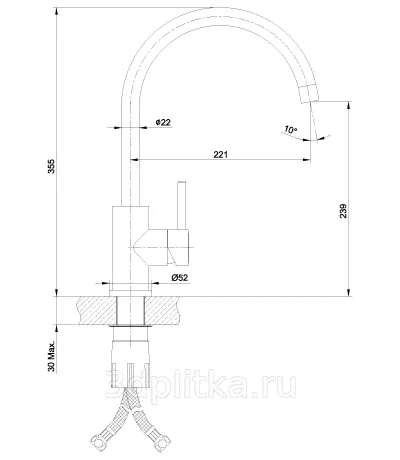 Смеситель Lemark Expert LM5078S для кухонной мойки матовый