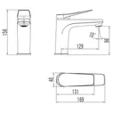 Смеситель для раковины графит Lemark Bronx LM3706GM