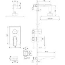 Смеситель LEMARK CONTEST для ванны и душа LM5822CW