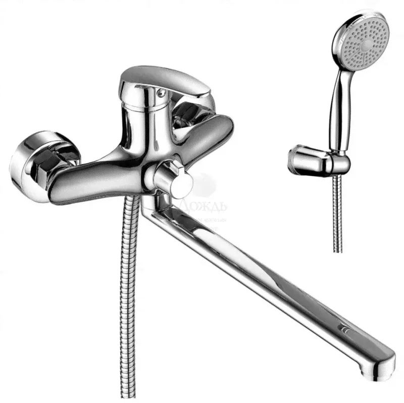 Смеситель для ванны с душевым гарнитуром Lemark Linara LM0451C