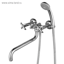 Смеситель для ванны и душа Lemark LM7551C, с поворотным изливом 300 мм, цвет хром