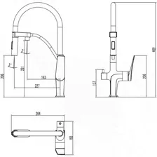 Смеситель для кухни LEMARK COMFORT LM3074C-Red