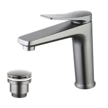 Смеситель для раковины Lemark Bronx LM3737GM графит матовый