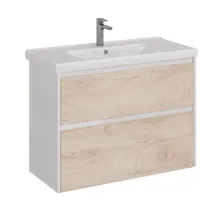 Тумба под раковину LEMARK Combi 100 дуб кантри/белый