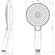 Душевая лейка LEMARK , 124 мм LM8117C