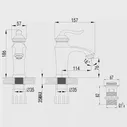 Смеситель Lemark Brava LM4706G для раковины, с донным клапаном, цвет золото глянцевое
