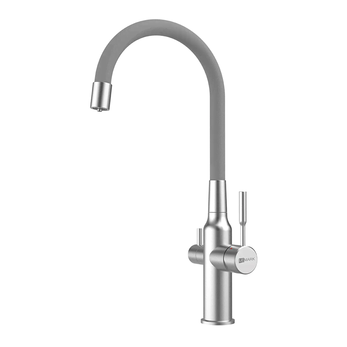 Смеситель для кухонной мойки Lemark Expert LM5083S-Gray серый глянцевый