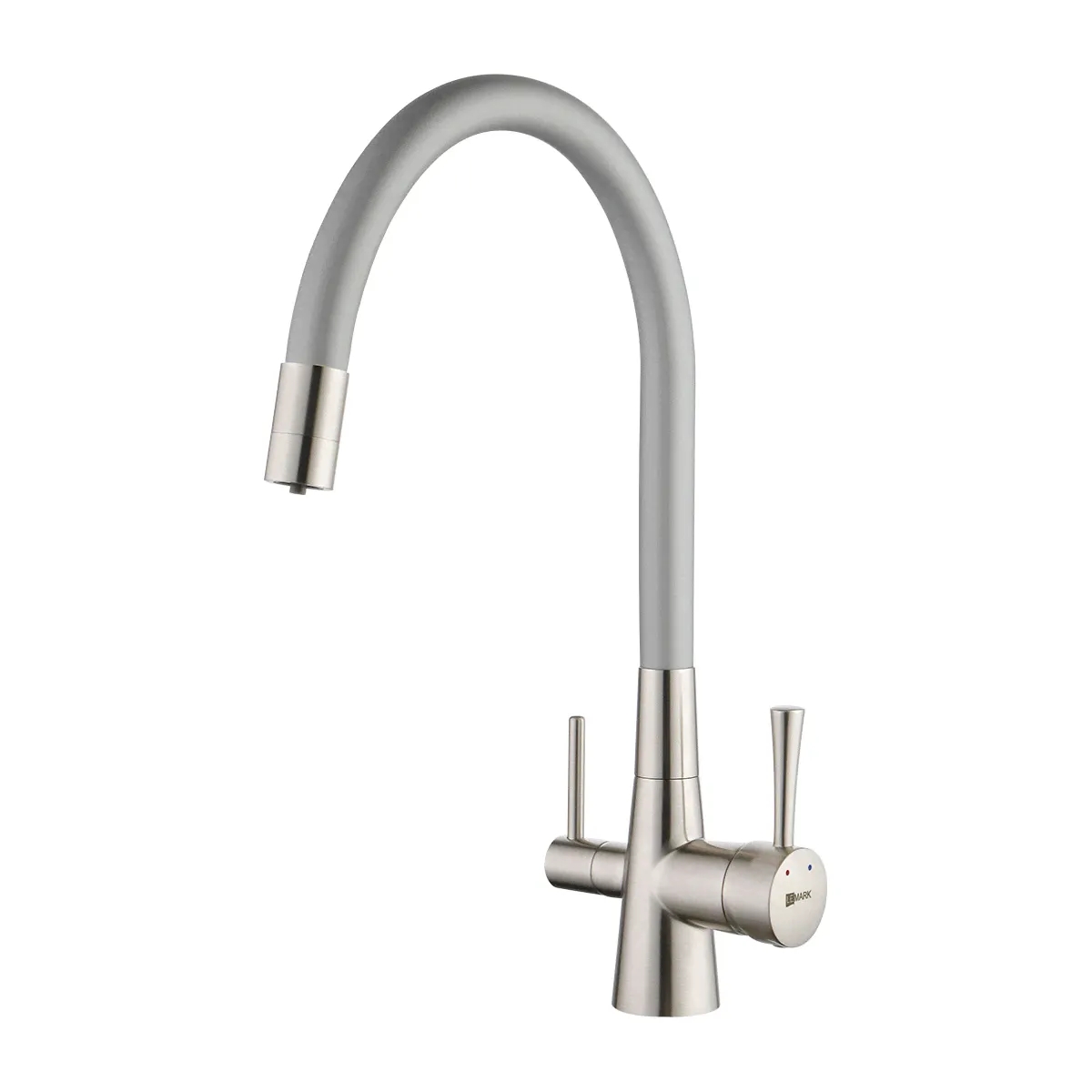 Смеситель Lemark Comfort LM3075BN-Silver Для кухни Никель/Серебро-0