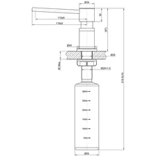 Дозатор для жидкого мыла Lemark Expert LM8203BL