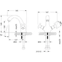 Смеситель LEMARK FLORA для раковины LM0106C
