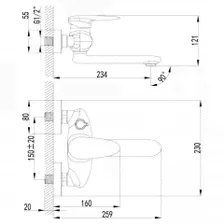 Смеситель универсальный Lemark Status LM4414C