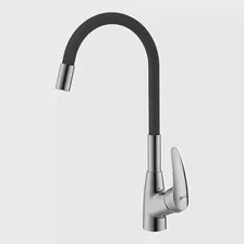 Смеситель для кухни гибкий силикон черный/хром Lemark Linara LM0415C-Black