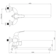 Смеситель Lemark Swan LM5451BG универсальный