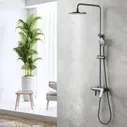 Душевая система Lemark Bronx LM3762GM, с изливом, графит