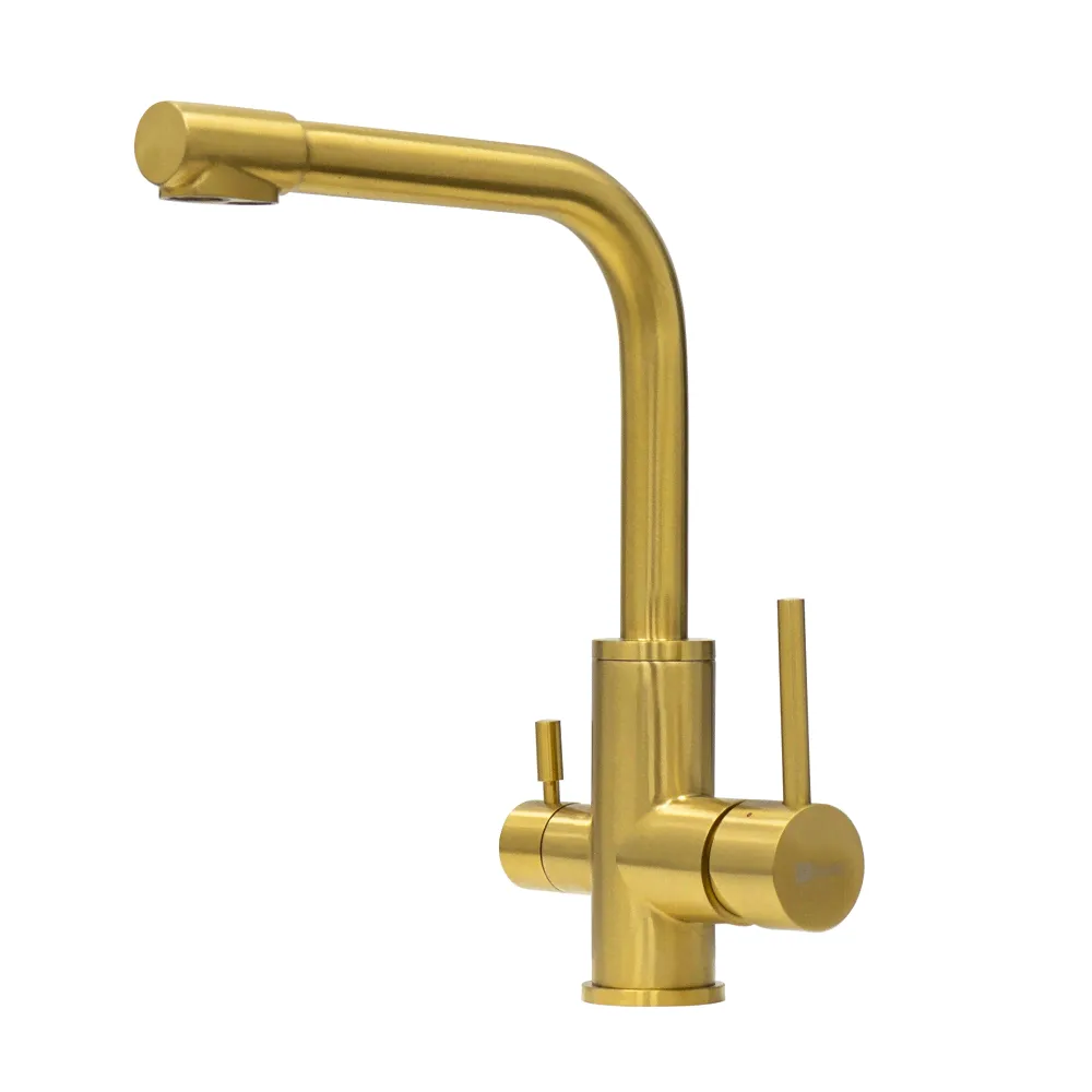 Смеситель для кухни Lemark Expert LM5061G золото-0