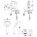 Смеситель для ванны Lemark Omega LM3115C