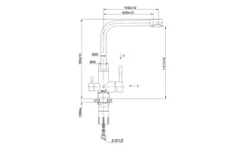 Смеситель Lemark Expert LM5061BLN для кухни с подключением к фильтру